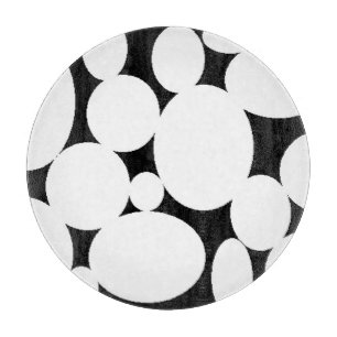 WEIßE KREISE SCHNEIDEBRETT