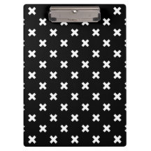 Weiße Kreuzstiche auf schwarz