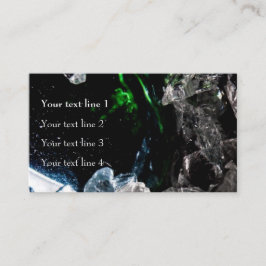 Weiße Kristalle im Schwarzen Weltraum Visitenkarte