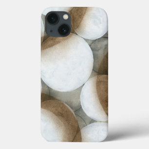 Weiße Kugeln u. Brown-Kreise Case-Mate iPhone Hülle