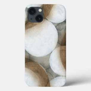 Weiße Kugeln u. Brown-Kreise Case-Mate iPhone Hülle