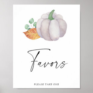 Weiße Kürbis - Favoriten Poster