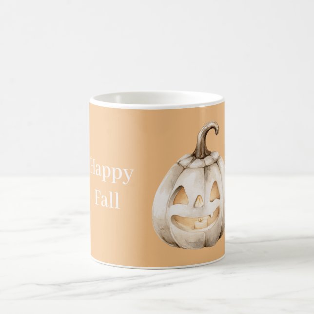 Weiße Kürbis Kaffeetasse (Mittel)