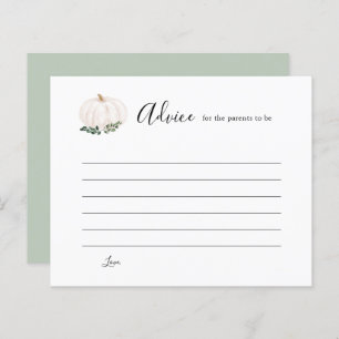 Weiße Kürbiskinderberatung für die Eltern