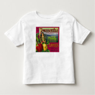 Weiße Lachse, Washington - Tawasentha Apple Labe Kleinkind T-shirt