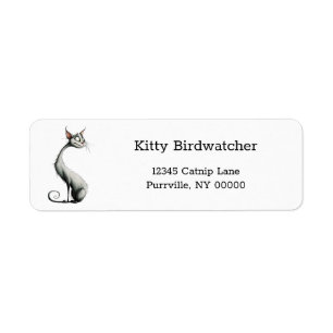 Weiße Lange Nackenkatze Rücksendeadresse