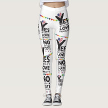 Weiße Leggings