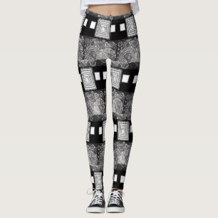 Weiße Leggings