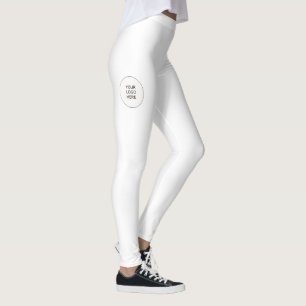 Weiße Leggings Logo für Ihren Namen hinzufügen Mod