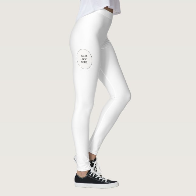 Weiße Leggings Logo für Ihren Namen hinzufügen Mod (Rechts)
