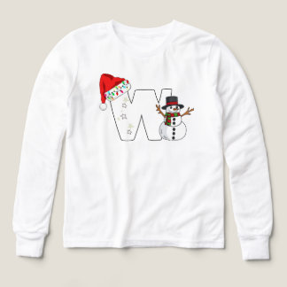 Weiße Letter W Weihnachtsgeschenk 