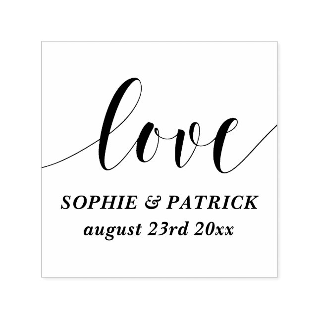 Weiße Liebe Save the Date Permastempel (Design)