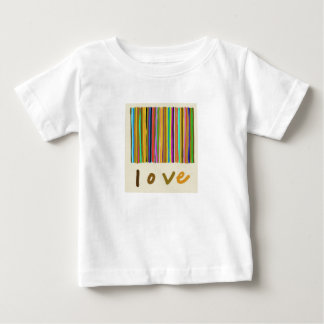 Weiße Liebes-T-Shirt aus Baumwolle Baby T-shirt