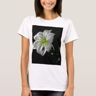 Weiße Lilie Blume Schönheit T-Shirt