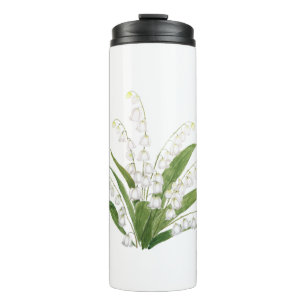 Weiße Lilie des Tales Thermosbecher