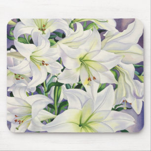 Weiße Lilien 2008 Mousepad