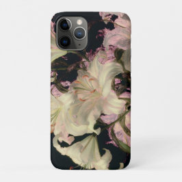Weiße Lilien auf dunklem Hintergrund - Florale Kun Case-Mate iPhone Hülle