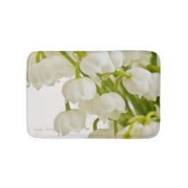 Weiße Lilien Badematte