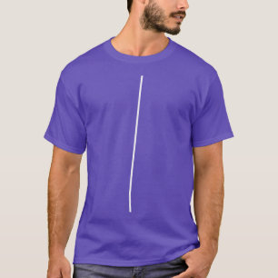 Weiße Linie mit Bend nein T-Shirt