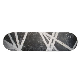 Weiße Linien Extrem-Graffiti Skateboard