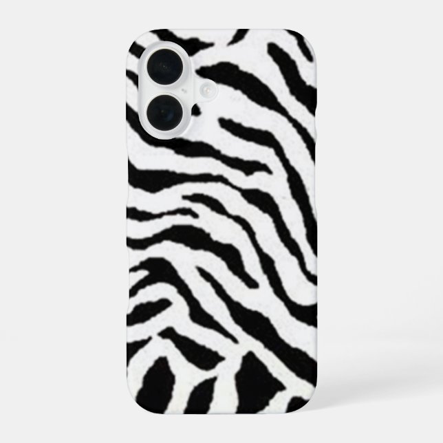 Weiße Linien iPhone 16 Hülle (Rückseite)