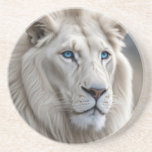 Weiße Lion Getränkeuntersetzer