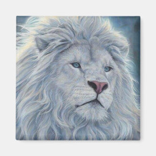 Weiße Lion Magnet