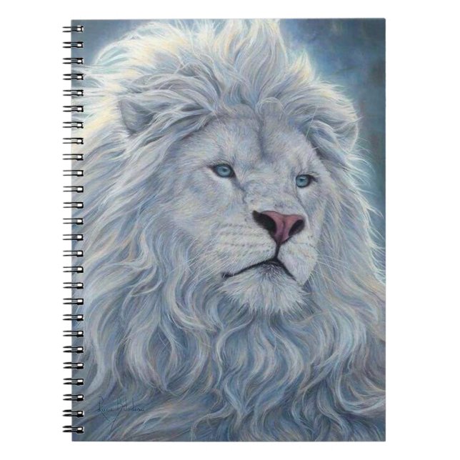 Weiße Lion Notizblock (Vorderseite)