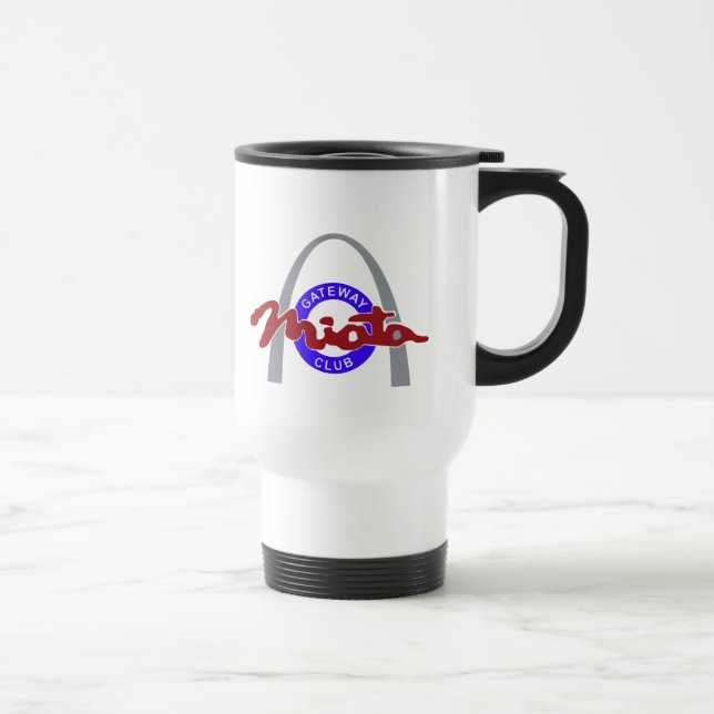 (weiße) Logo-Reise-Tasse des Verein-15oz Reisebecher (Rechts)