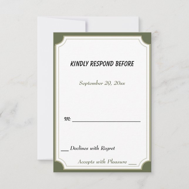 WEISSE LÖSUNG DES UAWG RSVP KARTE (Vorderseite)