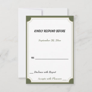 WEISSE LÖSUNG DES UAWG RSVP KARTE