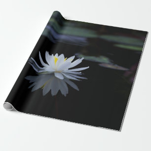 Weiße Lotusblume Zen Geschenkpapier