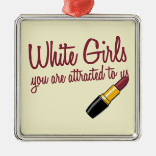 Weiße Mädchen Ornament Aus Metall