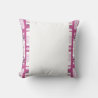 Weiße Magenta Rosa Zierkissen-Randverzierung Kissen