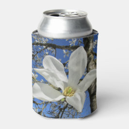 Weiße Magnolia-Blume in Bäumen. Dosenkühler