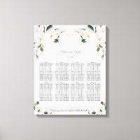 Weiße Magnolia-Hochzeitskarte