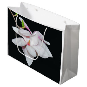 Weiße Magnolie Große Geschenktüte