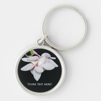 Weiße Magnolie Schlüsselanhänger
