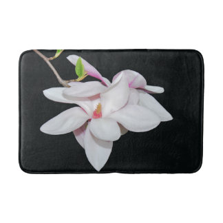 Weiße Magnolien Badematte