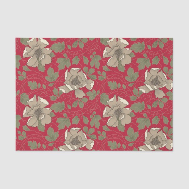 Weiße Magnolien Seidenpapier (Vorderseite)