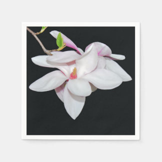 Weiße Magnolien Serviette