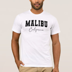 Weiße Malibu, kalifornischer T - Shirt