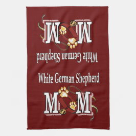 Weiße Mama Geschirrtuch