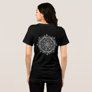 Weiße Mandala Tri-Blend Shirt