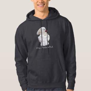 Weiße Mandarinenten-Kapuzenjacke Hoodie