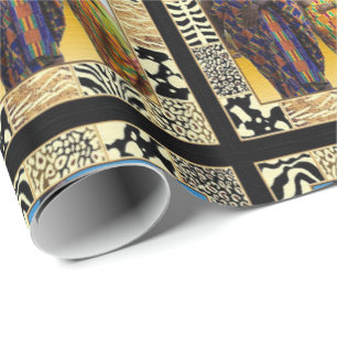 Weiße Männer der afrikanischen Wüste Geschenkpapier