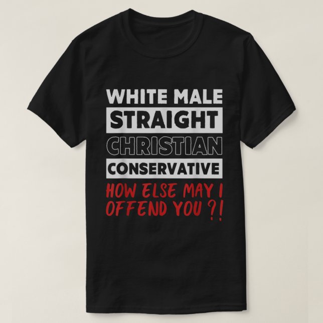 Weiße Männer gerade Christliche konservative Repub T-Shirt (Design vorne)