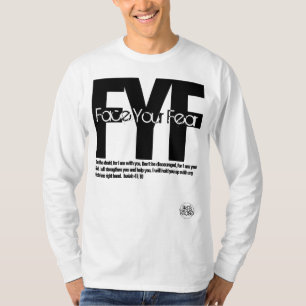 Weiße Männer "Gesicht deine Ängste" T-Shirt