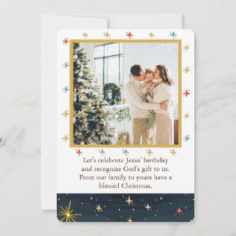 Weiße Männer mit Geschenken Krippe Save the Date