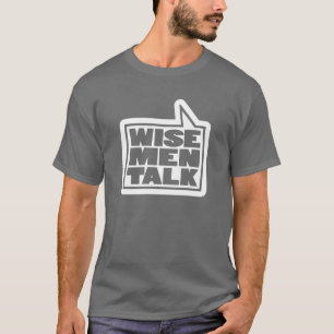 "Weiße Männer reden" bedeutet, T - Shirt grau zu s